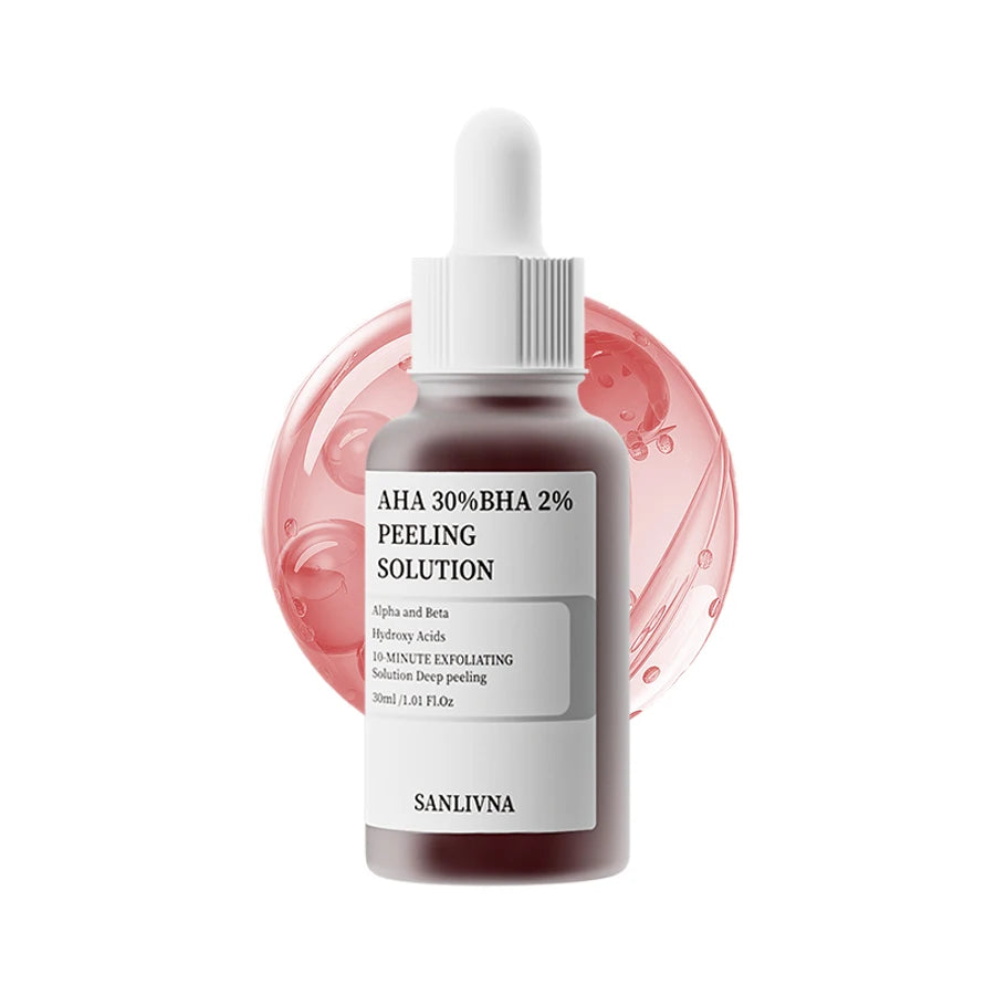Peeling solution Essence face shrink pores exfoliation moisturizing repair face 30ML AHA 30% + BHA 2%