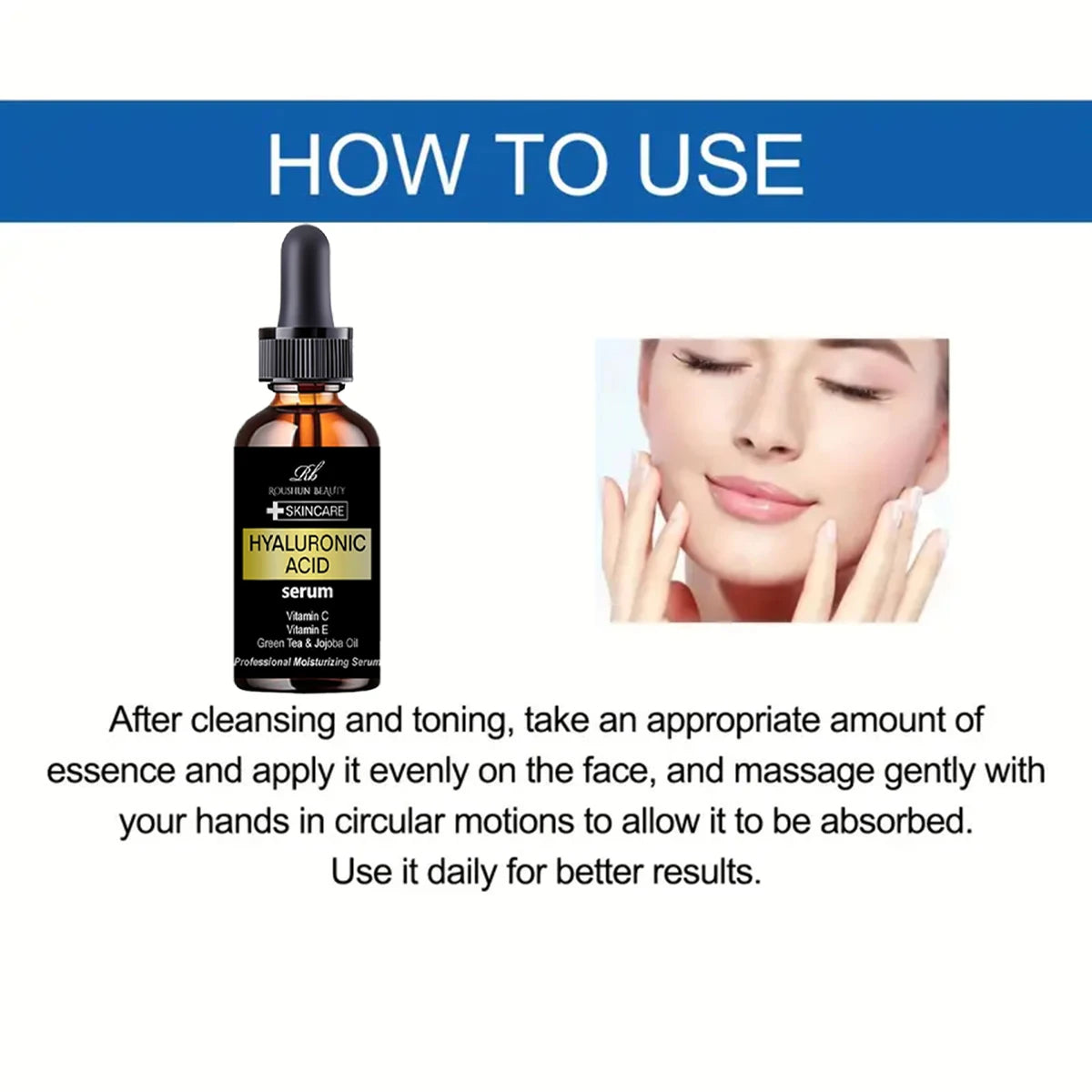 Hyaluronic acid essence moisturizing moisturizing pore tightening repair original essence